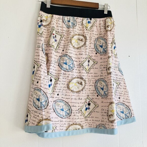 Cosplay Skirt Cinderella Snow White Princesses Print Handmade Hi Stretch 28” - Picture 2 of 11